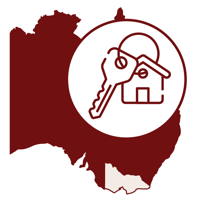 House with keys highlighting Victoria State