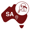 House with keys highlighting South Australia State